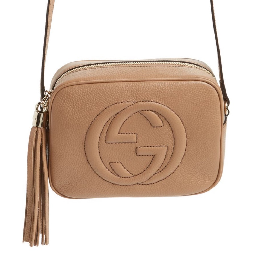 Gucci Pebbled Calfskin Disco Bag